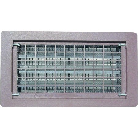 Bestvents Witten Vent Foundation Vent, 65 sq-in Net Free Ventilating Area, Mesh Grill, Thermoplastic, Gray 306MGR