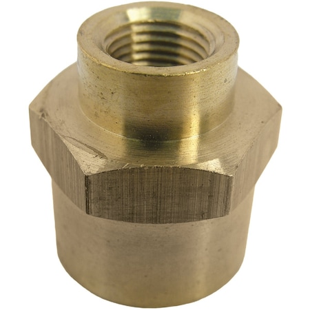 Westlake Pipe & Fittings 3/8'' FPTx1/8'' FPT Yellow Brass Reducing Coupling 17-9273