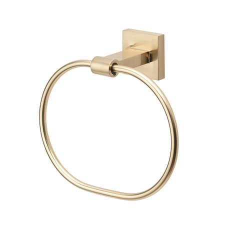 Gliderite Hardware Alpine Collection Towel Ring Champagne Gold Bathroom Hardware 9040-SQ-CHPG-1