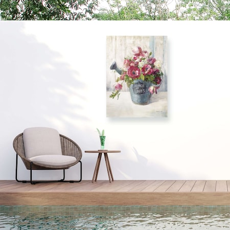 Trademark Fine Art Outdoor Canvas Art Danhui Nai Garden Blooms II Wall Art for Patios, or Gardens WAP33701-OC2432WR