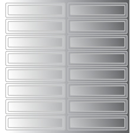 Ironwear Hi Vis Reflective Hard Hat Stickers, Self Adhesive Vinyl, Silver 3999-S