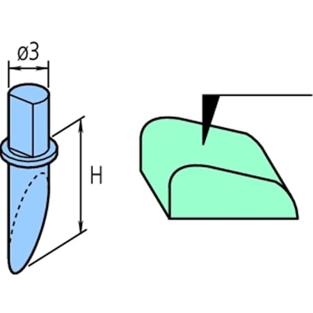 Mitutoyo SPH-91 Single Bevel Stylus 354886
