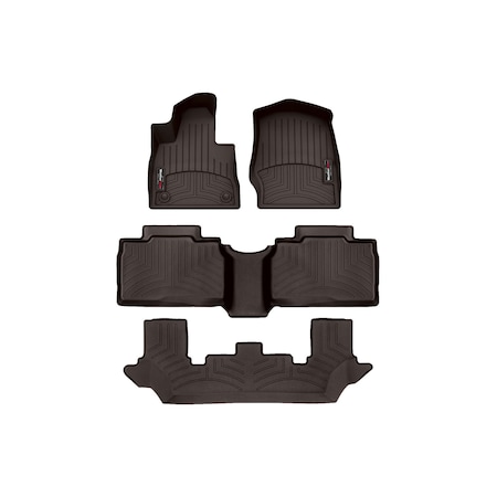 Weathertech Cocoa, Front, rear, and rear Floorliners 4717161-471575-2-4