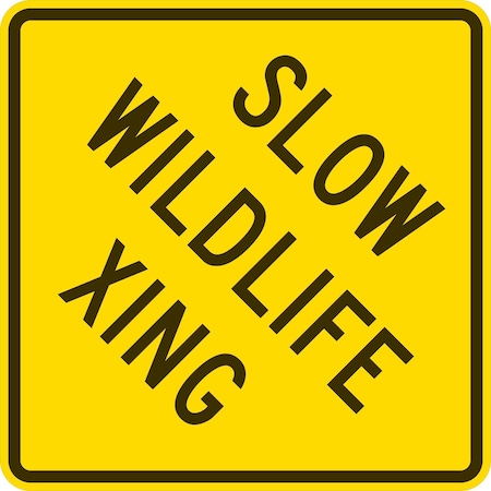 Lyle Slow Wildlife Xing, 30x30, Diamond Grade, Yellow G-15084-DG_30x30