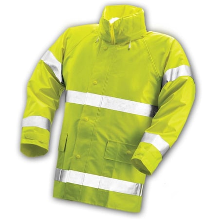 Tingley Tingley Comfort Brite 14 Mil Hi-Viz Rain Jacket,  J53122.MD