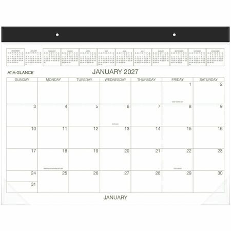 At-A-Glance Two-Color Desk Pad, 22 x 17, 2022 GG250000