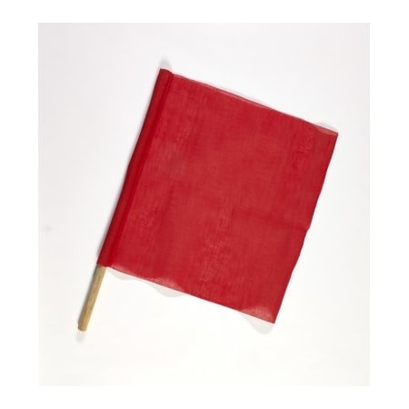 Mutual Industries 24inX24inX36in CLOTH  FLAGS RED, 10PK 14966-79-36