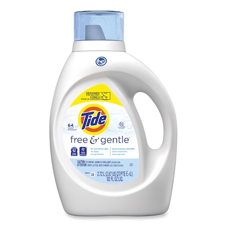 Tide Laundry Detergent, 92 oz Bottle, Liquid, Unscented 80355232