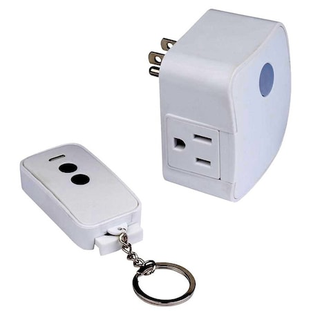 Westek Wireless Remote Fob, 15 A, 120 V, 1875 W, CFL, Incandescent, LED Lamp, White RFK1606LC