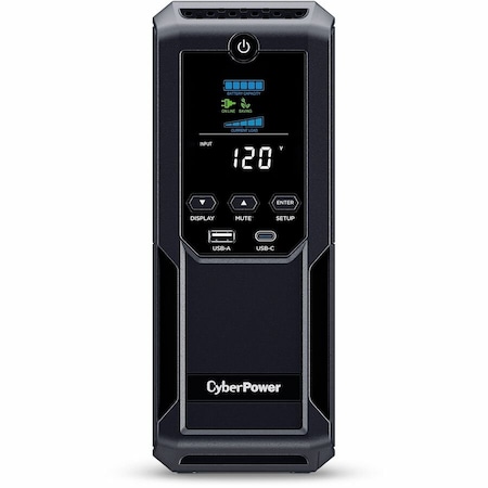 Cyberpower UPS System, Line Interactive, Out: 120 V AC In: 120 V AC CP1350AVRLCD3