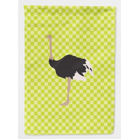 Carolines Treasures Common Ostrich Green Flag Garden Size BB7750GF