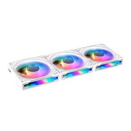 Lian Li Lian-Li  120 mm UNI FAN SL Infinity Fluid Dynamic Bearing Case Fan, White, 3PK UF-SLIN120-3W