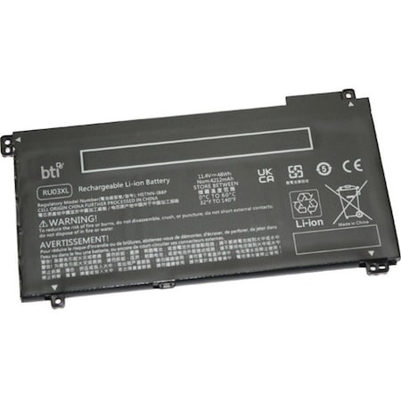 Battery Technology BTI Battery - For Notebook - Battery Rechargeable - 4212 mAh - 48 Wh - 11.4 V RU03XL-BTI