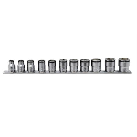 Ko-Ken Usa 3/8 Sq Dr Nut Grip Socket Set 8Mm-19Mm - 11 Piece - RS3450M/11
