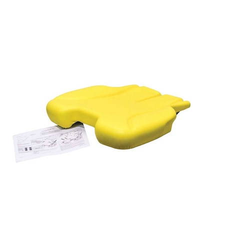 Uni Pro Seat Cushion Fits 136 or Grammer 53X Seat Yellow Vinyl 8653