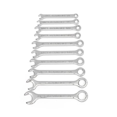 Gearwrench SAE Midget Combo Wrench Set, 10 PC 86560