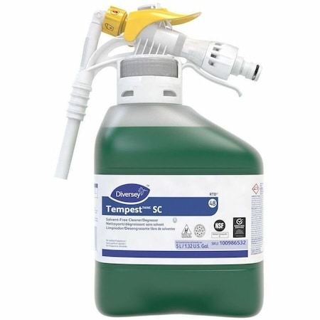 Diversey Tempest Solvent Free Cleaner Degreaser, 5L Hose End Connection Bottle 100986532