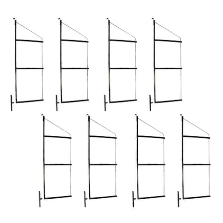 Mytee Products Cargo Container Shelving Brackets, 3 Levels, 18in D x 60in H, 8PK CNT-SHELF3x8