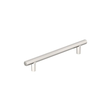 Amerock Caliber 6-5/16 inch 160mm Center-to-Center Polished Nickel Cabinet Pull BP36875PN