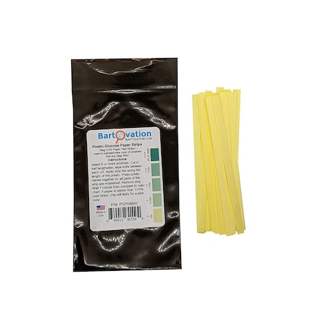 Bartovation Potato Starch Glucose Test Paper 0-2% [Bag of 50 Paper Strips] PSP05B50