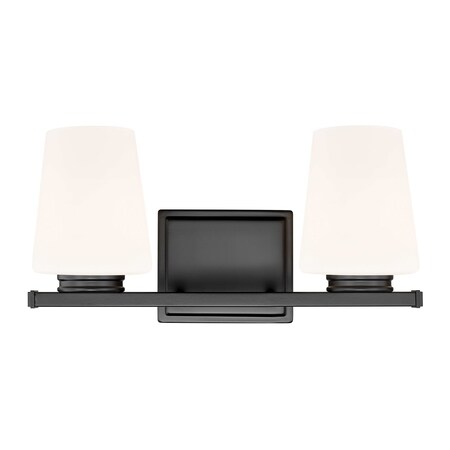 Z-Lite Nextra Matte Black 2 Light Vanity 7703-2V-MB