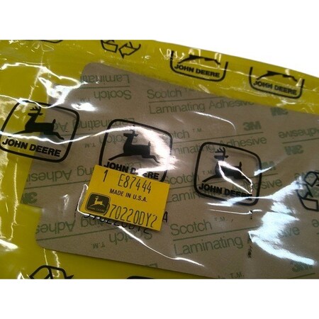 John Deere LABEL, JOHN DEERE OEM E87444 E87444