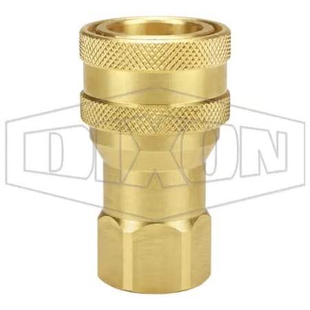 Dixon 1/2 ISO-A COUP, 1/2 F-NPTF BRASS 4KF4-B