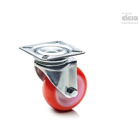 Elesa 451930 Castors for general use Injected polyurethane coating plate bracket and threaded c 451930