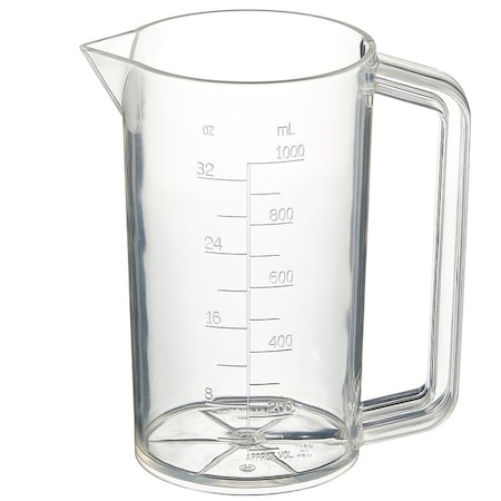 Nalgene Beaker, Plastic, Colorless, PK6 1223-1000