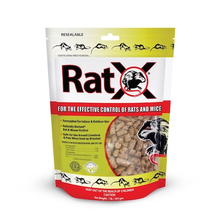 Ratx Non-Toxic Bait Pellets For Mice and Rats 1 lb 1 pk 620101