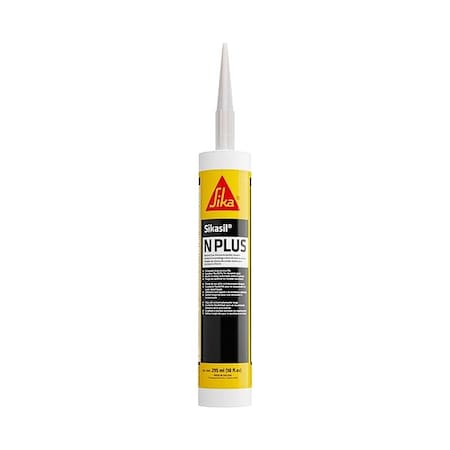 Sika Sealant, 10 oz, Cartridge, White, Silicone Base, Sikasil N Plus US 432029