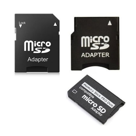 Sanoxy 3 in1 MicroSD to Mini - MicroSD to SD - MicroSD to MS PRO DUO Memory Card Adapter Set SANOXY-3X-ms-duo-KIT