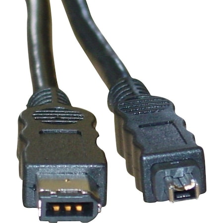 Cable Wholesale Firewire 400 6 Pin to 4 Pin cable, IEEE-1394a, 10 foot 10E3-02110