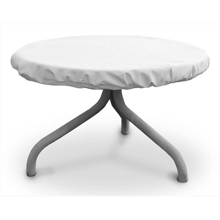 Koverroos Weathermax 26 in. Round Table Top Cover- White - 30 Dia in. 11542