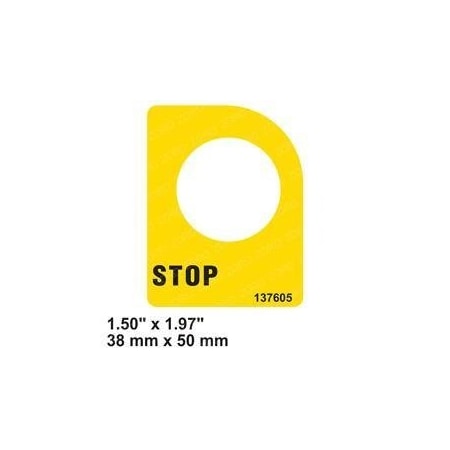 Genie REPLACEMENT DECAL, E-STOP 137605GT