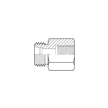 Adaptall DIN X FEMALE BSP SOLID L10 1/4 in 5009L-10-04