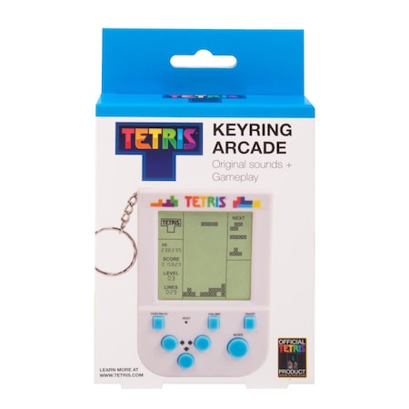 Tetris Fizz Keyring Arcade Game White 320124