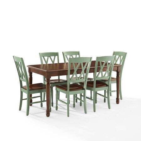 Crosley Shelby 7-Piece Dining Table Set For 6 KF20001-TL