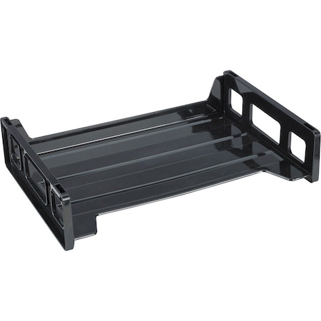 Business Source Desk Tray, Black, Plastic BSN42585