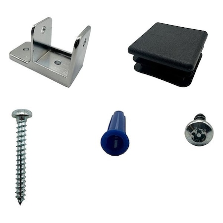 Hadrian SquarePostKit, ChromeZamac, Chrome-Plated 600460
