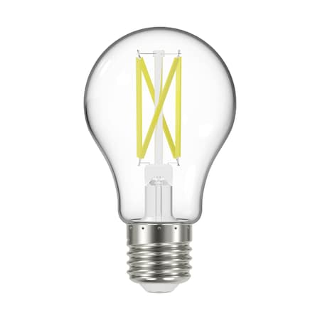 Satco 10.5 Watt LED A19, Clear, Medium Base, 3000K, 90 CRI, 120 Volt S12423