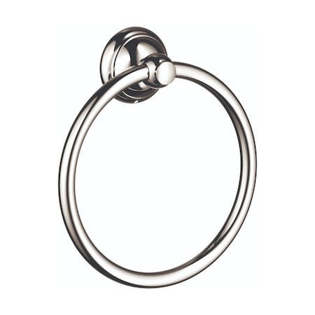 Hansgrohe C Accessories Towel Ring in Polished Nickel 06095830