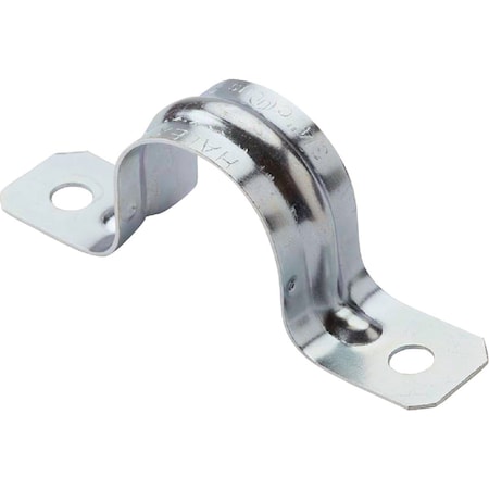Halex 1'' Snap-On Rigid/Intermediate Grade 2-Hole Conduit Strap, 50PK 61210B