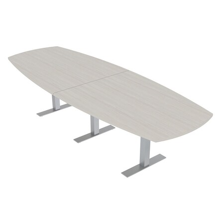 Skutchi Designs Arc Boat Conference Table With Power, 48 in W, 120 in L HAR-ABOT-48X120-T-K458-NA