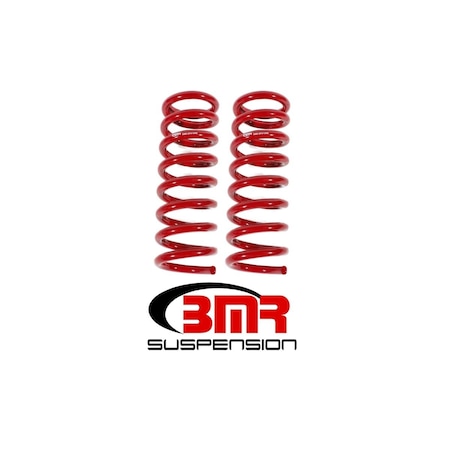 Bmr Suspension SP013R Suspension Lowering Springs - Front - 1 in. Drop - Red - 1964-1972 GM A-Body BMRSP013R