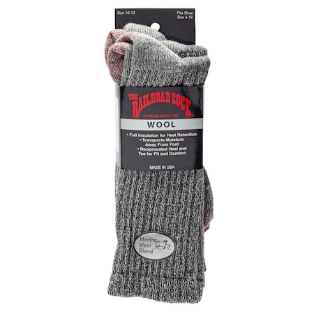 Railroad Sock Mens Over-The-Calf Socks, 78% Merino Wool/Acrylic Blend, 14 Pair% Lycra, 6% Elastic, 2% Nylon, 1 PR OD 213 OTC