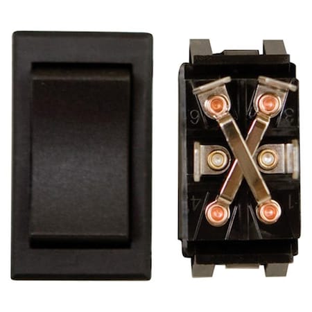 Bookazine 10A Heavy Duty Momentary On-Off Switch, Black TI2465228