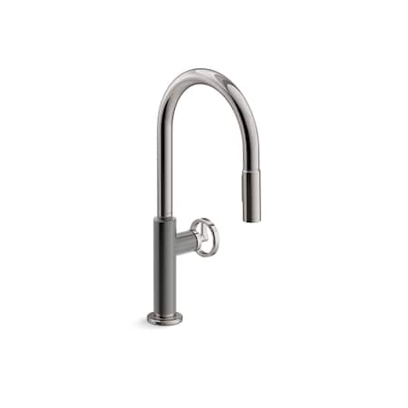 Kohler Billet Pull-down kitchen sink faucet with two-function sprayhead 28669-9-TT