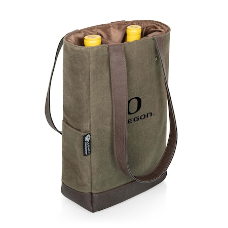 Picnic Time Family Of Brands NCAA Oregon Ducks 2 Bottle Insulated Wine Bag 536-02-140-474-0