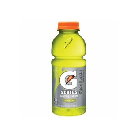 Gatorade 20 oz Wide Mouth Bottle, Lemon-Lime, 24PK 308-32868